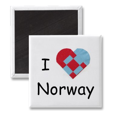 Norway Heart Magnet